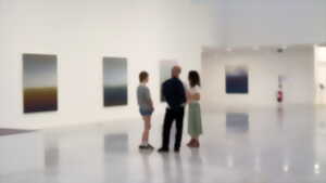 photo Visite commentée · une éclaircie à la verticale