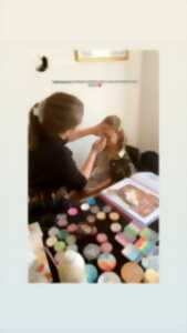 photo Maquillage et tatoo paillettes