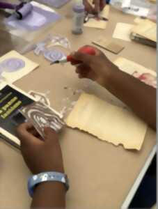 photo Noël Linogravé sur papier