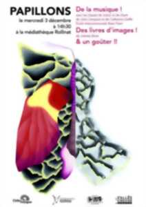 photo Papillons, de la musique, des livres et un goûter