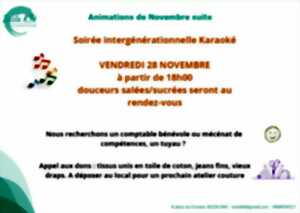 photo Inclu K'Fé animations du mois de novembre : Soirée intergénérationnelle karaoké