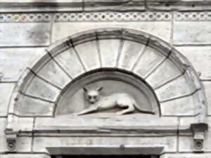 Patrimoine sur le pouce - Chats en façade