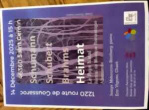 Concert de musique classique : Schuman, Schubert, Brahms, Heimat…