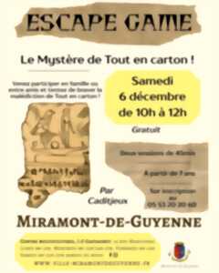 Escape game - Le mystère de Tout en Carton !