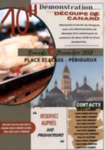 Démonstration de découpe d'un canard gras