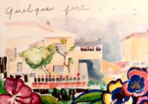 photo Aquarelle au jardin