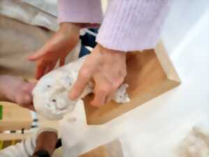 photo Atelier de modelage, braille et dessin