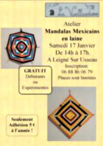 photo Atelier Mandalas Mexicains en laine