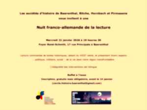 photo Nuit franco-allemande de la lecture