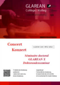 photo CONCERT Séminaire doctoral GLAREAN X
