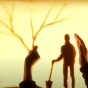 photo Lysteater : théâtre d’animation sur sable