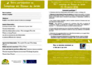 photo Comptage nationnal des oiseaux de jardins