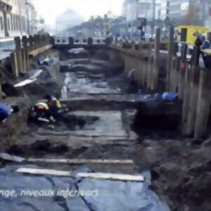 photo Les fouilles archéologiques des lignes B-C-E du tramway de Strasbourg