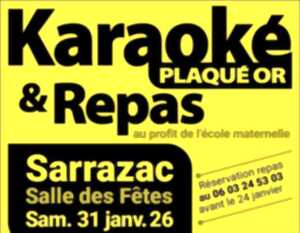 photo Karaoké Plaqué Or & repas