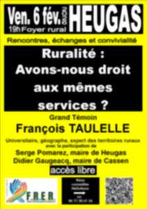 photo Ruralité : Avons-nous droit aux mêmes services ?