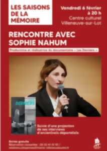 photo Les saisons de la mémoire : Rencontre avec Sophie Nahum