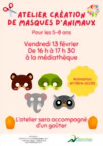 photo Atelier création de masques d'animaux
