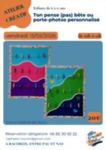 photo Atelier créatif : Ton pense (pas) bête ou porte photos personnalisé sur Baudreix