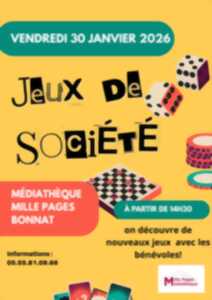 photo Jeux de société à la médiathèque Mille Pages à Bonnat