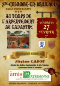 photo Conférence - De l'arpentage au cadastre