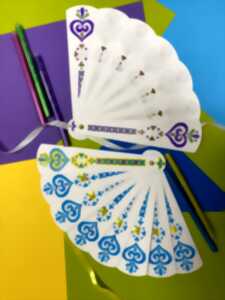 photo Atelier créatif “Éventail carnaval”