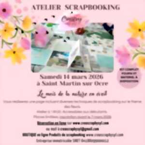 photo Atelier Scrapbooking - le mois de la nature en éveil