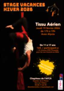photo Stage de cirque vacances d'hiver : tissu aérien