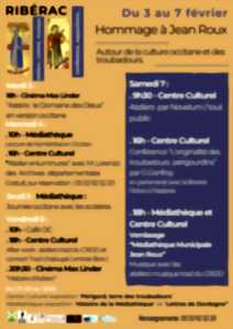 photo Hommage à Jean Roux - Autour de la culture Occitane et des Troubadours