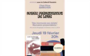 photo Présentation du livre : des murmures aux éclats