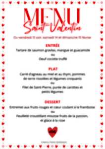 photo Menu Saint Valentin