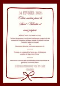 photo Restaurant Chez Céline : Repas de la Saint Valentin