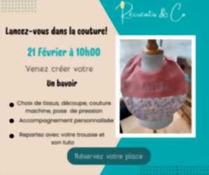 photo Atelier couture : fabrication d'un bavoir