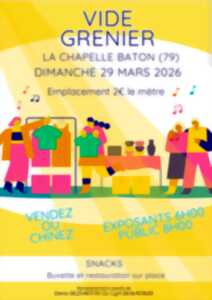 photo Vide grenier APE La Chapelle-Baton/St Christophe