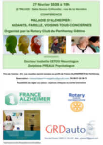 photo Conférence maladie d'Alzheimer : aidants, famille, voisins tous concernés !