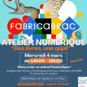 photo Atelier Numérique : “Des livres, une appli” à la bibliothèque de Capdenac-Le-Haut