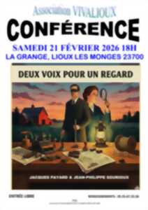 photo Conférence à Lioux-les-Monges : Deux voix pour un regard