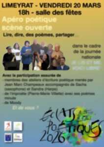 photo Apéro Poétique  Scène Ouverte