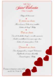 photo Saint-Valentin au restaurant le 