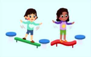 photo Des équilibres : parcours sensoriel les pieds nus