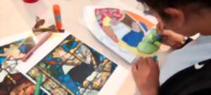 photo Atelier réinvente les vitraux de l'abbatiale