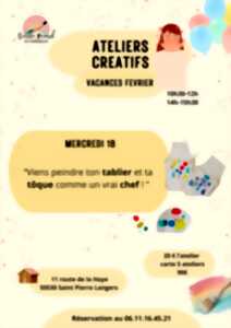 photo Ateliers créatifs : réalisation d'un tablier et d'une tôque de cuisinier