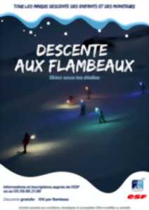 photo Descente aux flambeaux des enfants et moniteurs
