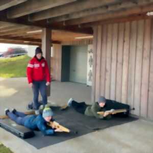photo Initiation Biathlon Laser Famille