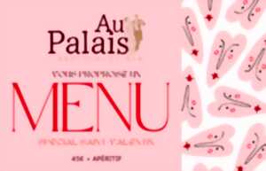 photo Menu Saint Valentin | Au Palais