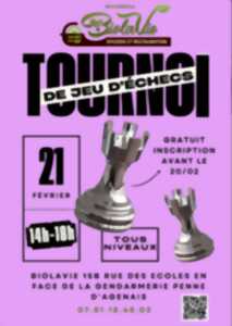 photo Tournoi de jeu d’échecs