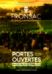 Portes ouvertes Fronsac - Canon Fronsac