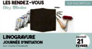 photo Journée d'initiation Linogravure
