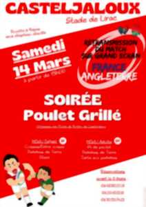 photo Retransmission du match sur grand écran