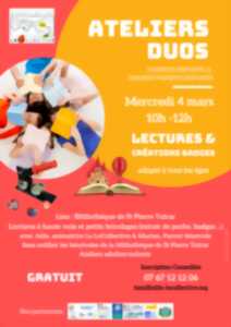 photo Ateliers duos (lecture et bricolage) à Saint-Pierre-Toirac