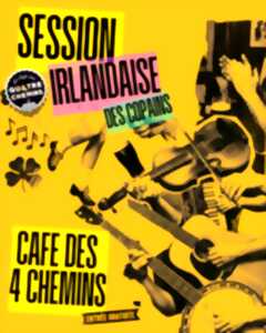 SESSION IRLANDAISE DES COPAINS AU CAFÉ DES 4 CHEMINS